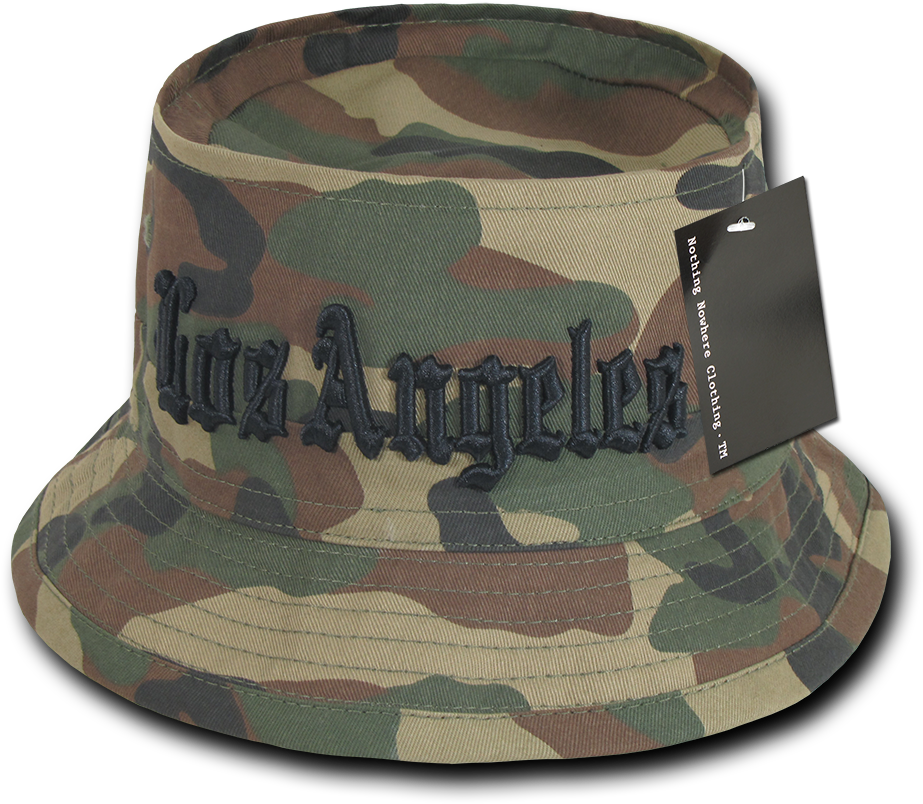 Nothing Nowhere City Fisherman Bucket Hat Cap For Men - Decky Flat Top Constructed Bucket City Fisherman Hat, (1000x1000), Png Download