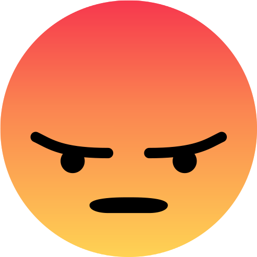 Facebook Live Reactions - Facebook Angry Emoji Vector (502x502), Png Download