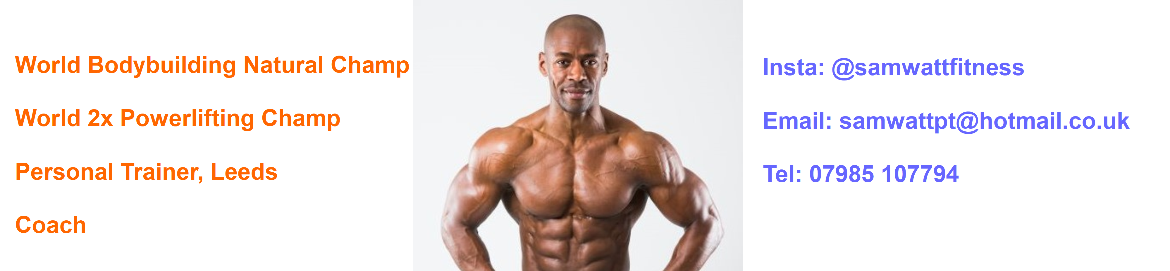 Sam Watt - Sam Watt Personal Trainer (4000x926), Png Download