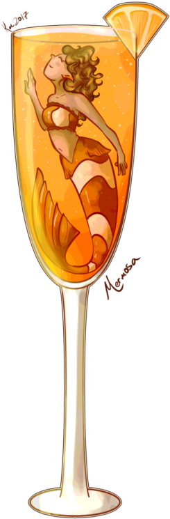 Banner Free Library Champagne Drawing Mimosa Glass - Mimosa (300x750), Png Download
