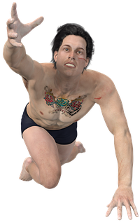 Man, On The Ground, Help, Violent, Sore - Hombre En El Suelo (372x340), Png Download