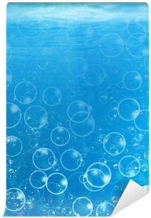 Water Bubbles In An Underwater Scene Wall Mural • Pixers® - Wallet (400x400), Png Download