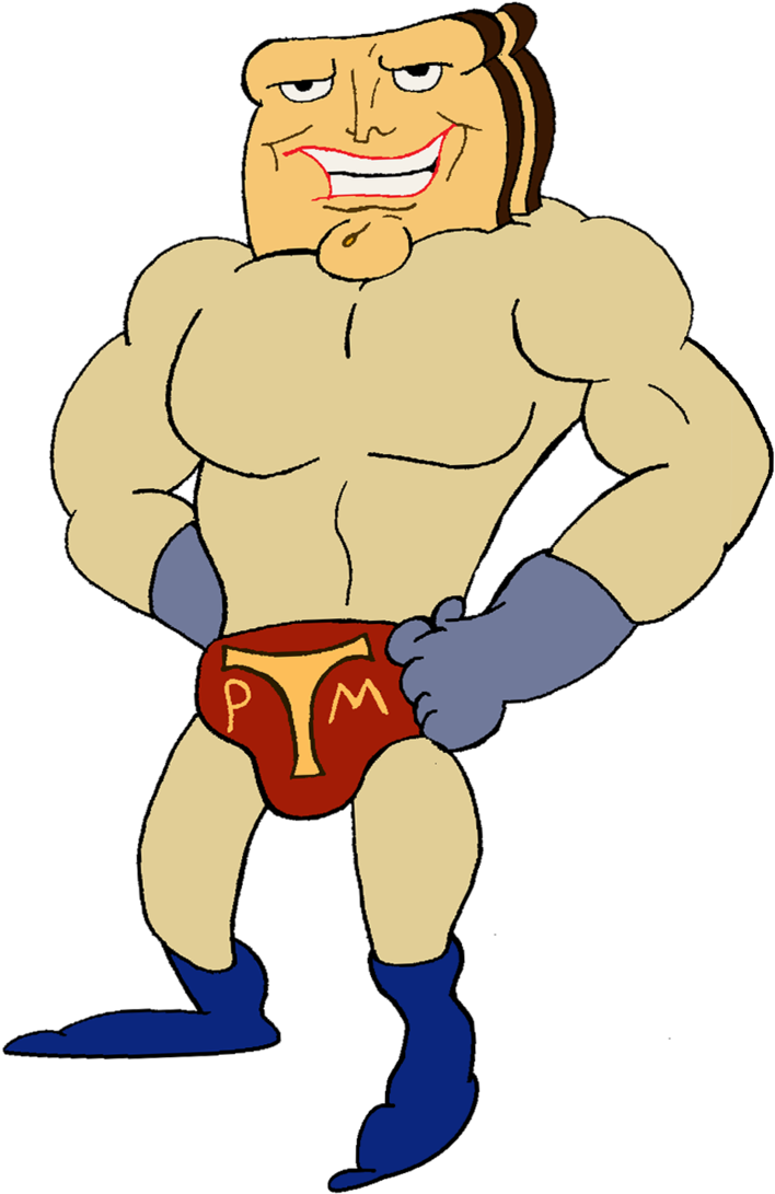 Clip Library Stock Rcp Powdered Man By The Of Tomorrow - Powdered Toast Man Png (723x1104), Png Download