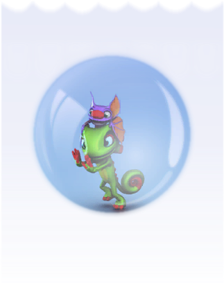 Buddy Bubble - Cartoon (341x407), Png Download