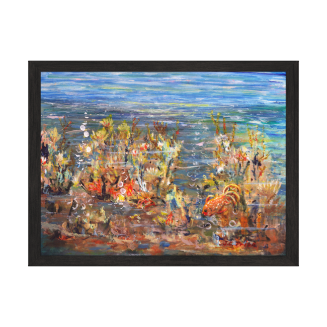 Underwater World Tropical Fish Aquarium Canvas Gallery - Canvas (650x650), Png Download