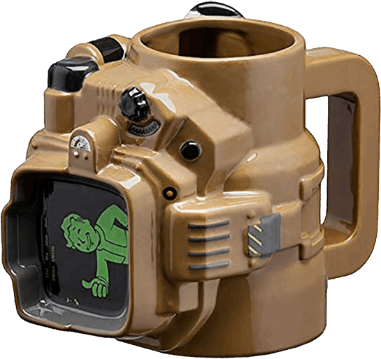 Fallout Pip Boy Molded Mug (600x600), Png Download