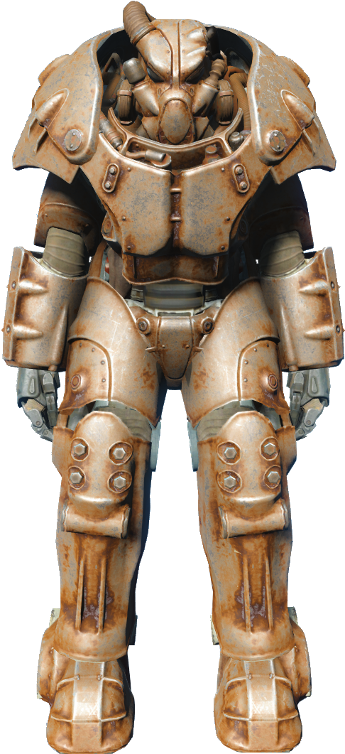 Fallout 4 Pip Boy - Fallout Power Armor T45 (870x1080), Png Download