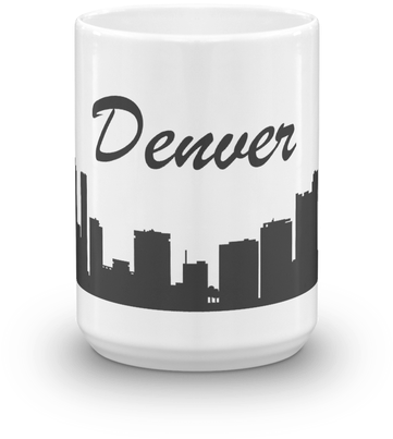 Denver Skyline Coffee Mug - Denver (498x498), Png Download