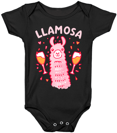 Llamosa Mimosa Baby Onesy - Anime Baby Shirts (484x484), Png Download