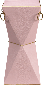 Compare - One Kings Lane Mimosa Faux-shagreen Side Table - Amethyst (400x400), Png Download