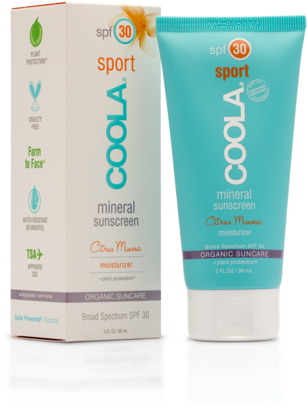 Coola Mineral Sport Moisturizer Spf 30 Citrus Mimosa (1000x1000), Png Download