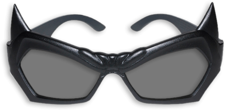 Batman 3d Glasses - Batman Glasses (800x392), Png Download
