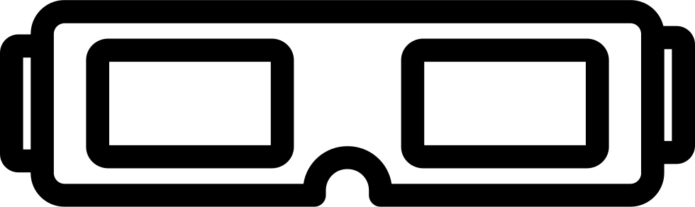 Cinema 3d Glasses Vector - Polarized 3d System (400x400), Png Download