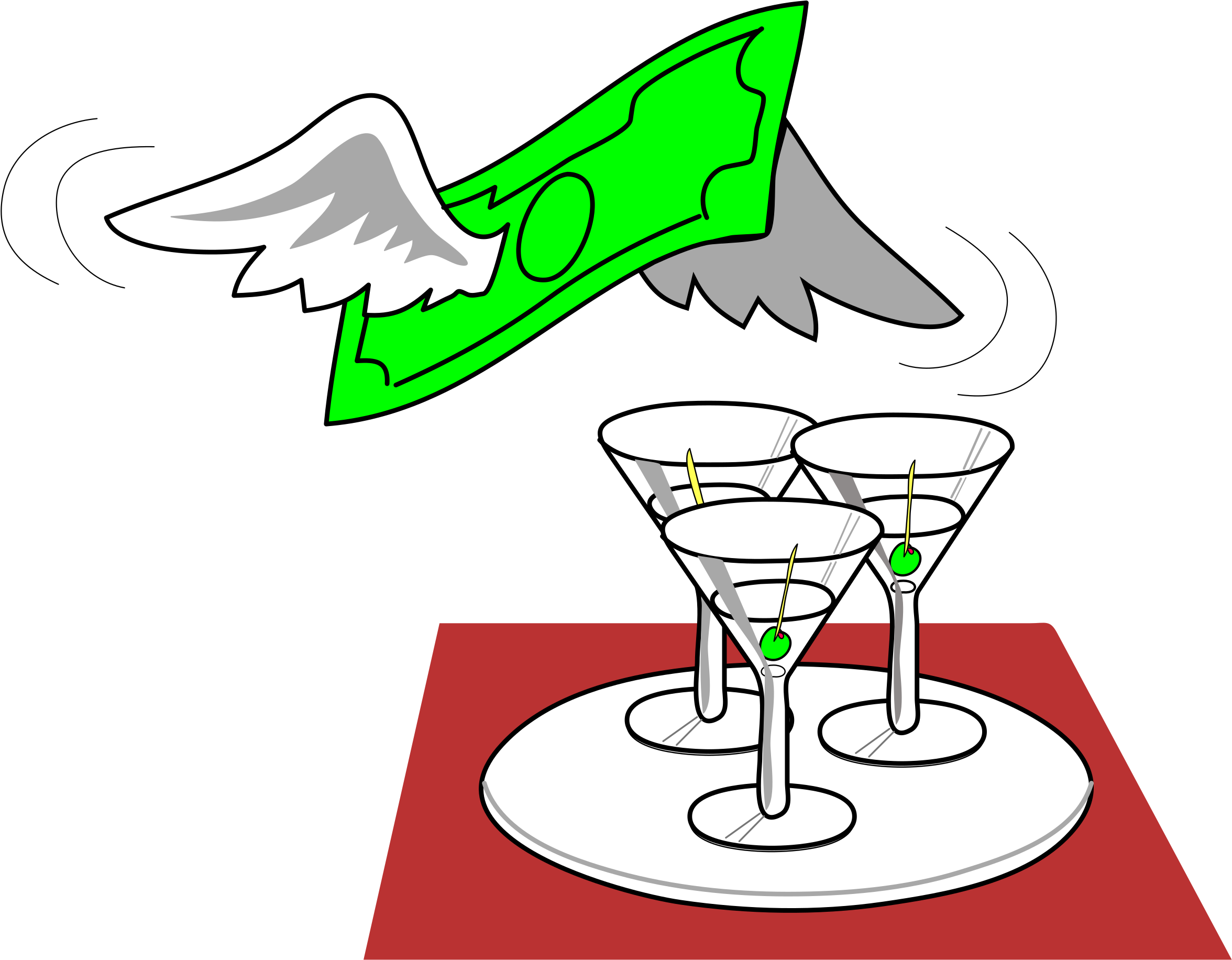 This Free Icons Png Design Of 3 Martini Lunch (2400x1876), Png Download