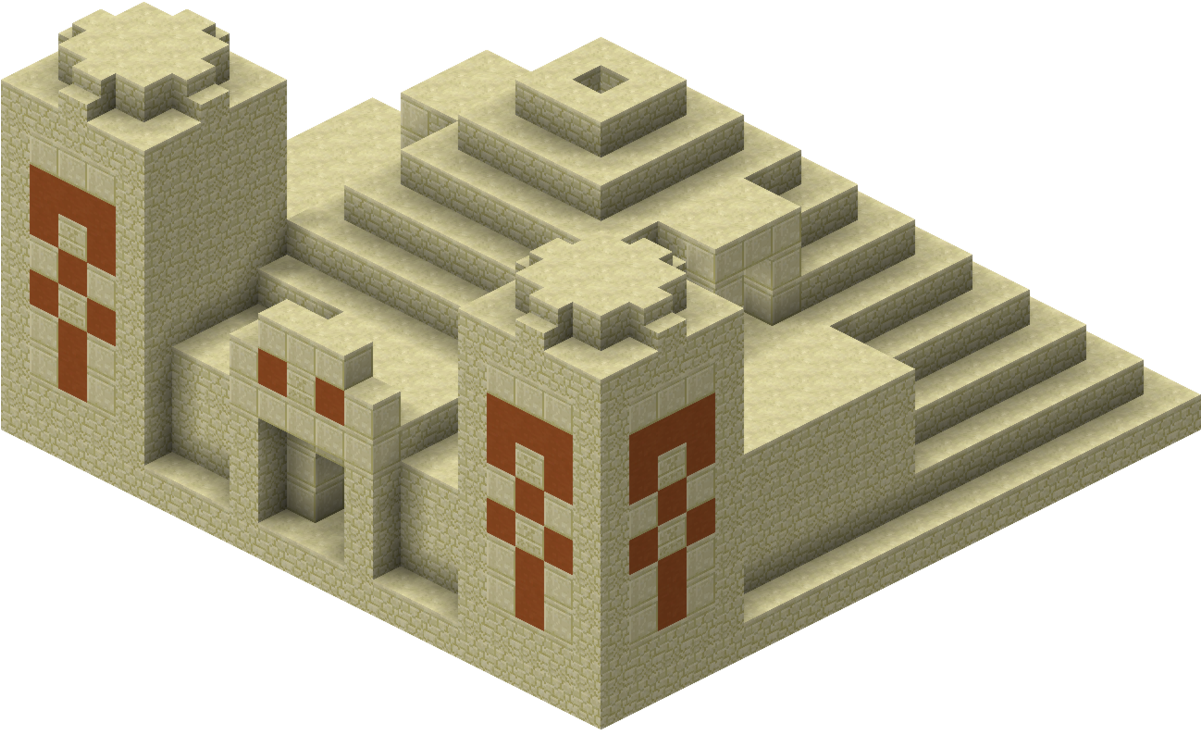 Minecraft Desert Temple (1200x833), Png Download