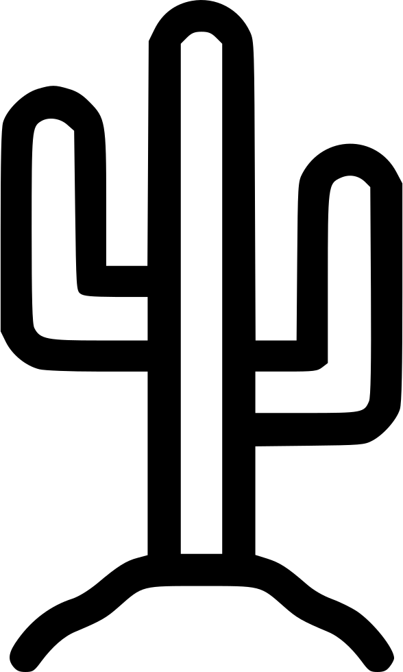 Cactus Desert Wild West Comments - Camping (588x980), Png Download