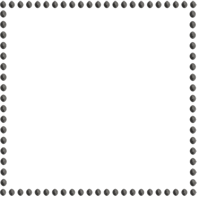 Deco Pearl Frame~black©esme4eva - Postage Stamp Border Png (400x400), Png Download