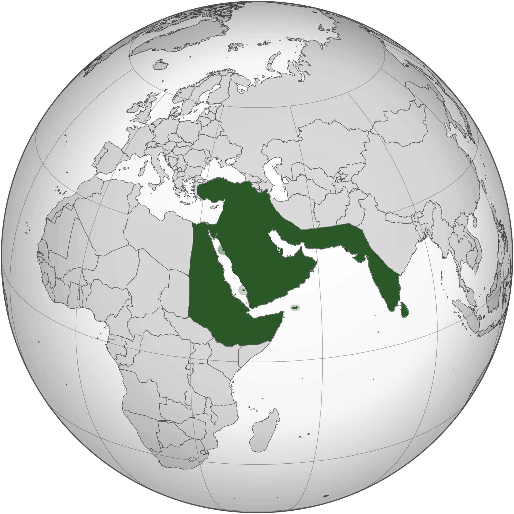 Pearl Saudi Empire 2039 Without Libyan Border - Greater East Asia Co Prosperity Sphere Plan (2000x2000), Png Download