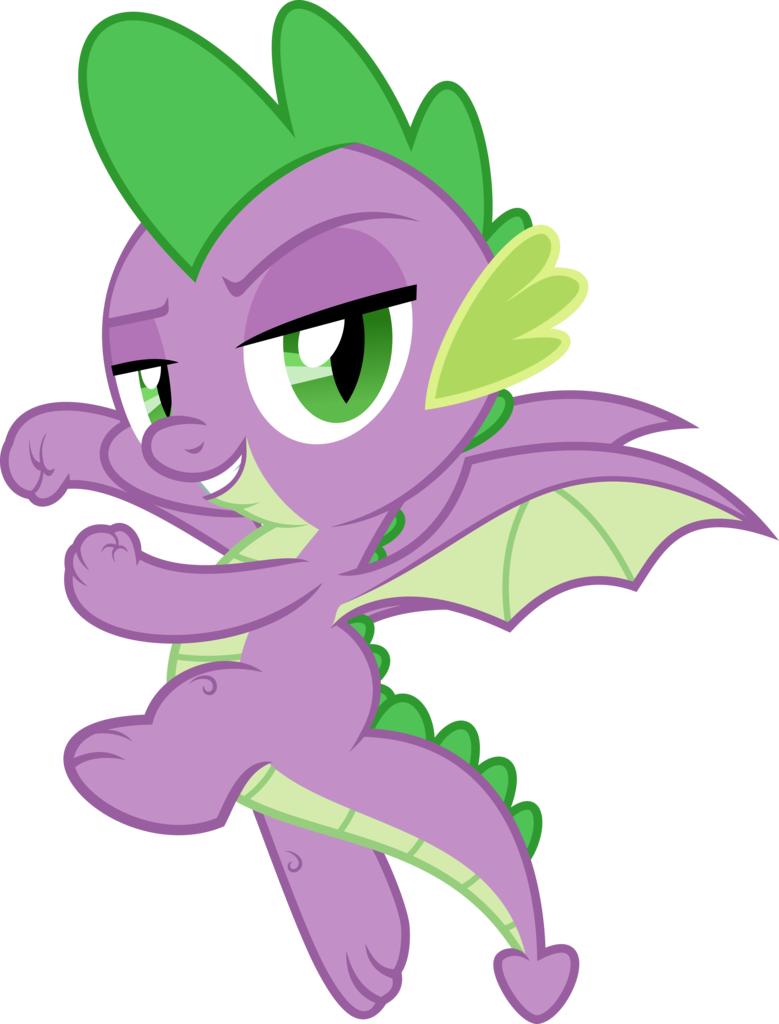 Jhayarr23, Dragon, Flying, Male, Molt Down, Narrowed - My Little Pony Spike Gets Wings (779x1024), Png Download