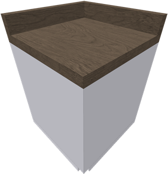 Pine Cone Corner Counter - Coffee Table (420x420), Png Download