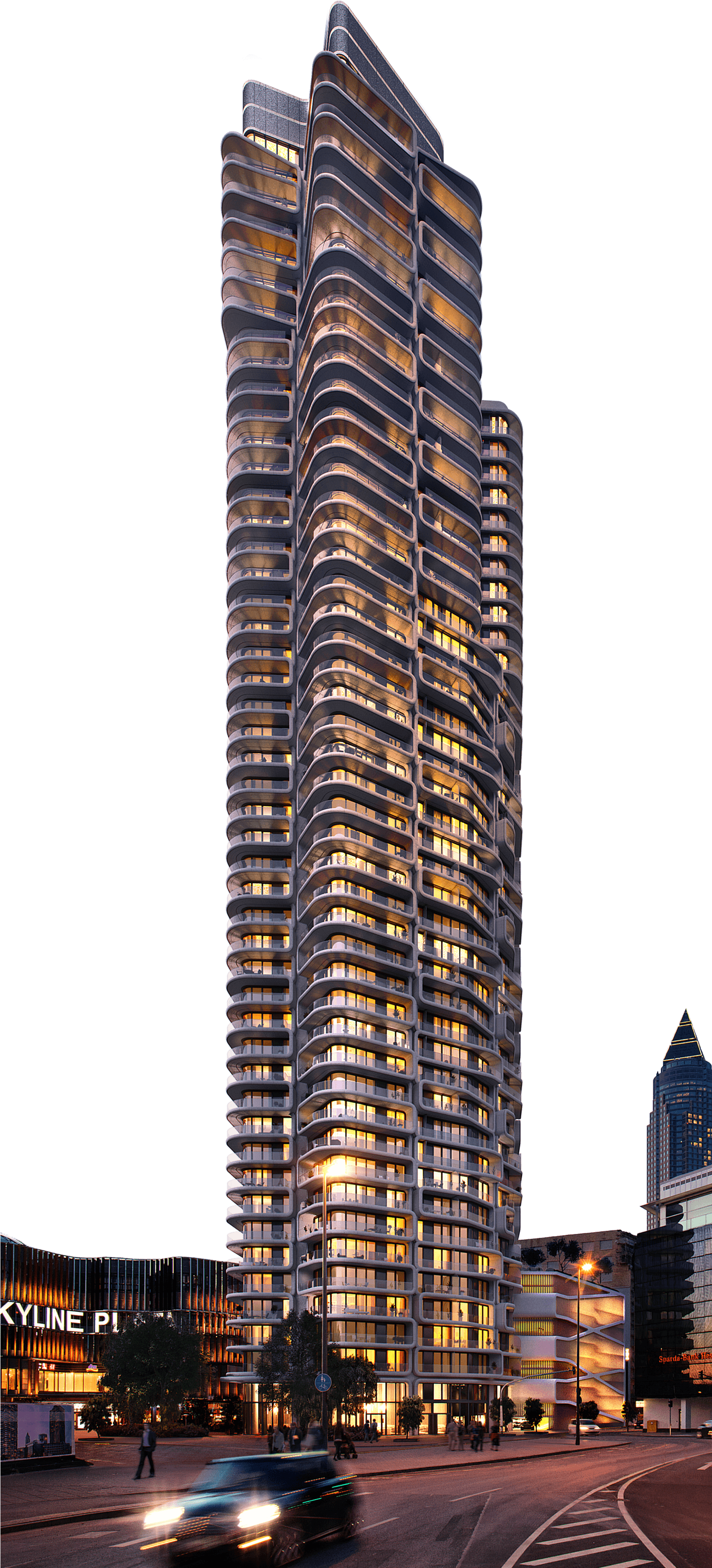 Image Result For Frankfurt Grand Tower - Grand Tower Frankfurt (1600x3674), Png Download
