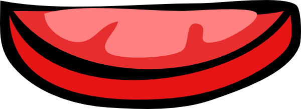 This Free Clipart Png Design Of Tomato Slice Clipart (600x217), Png Download