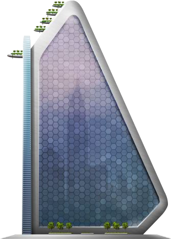 Khufu Skyscraper - Walkway (335x469), Png Download