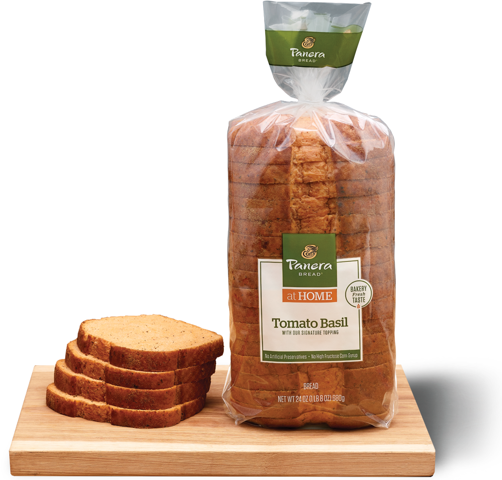 Tomato Basil Sliced Bread - Basil (1280x993), Png Download