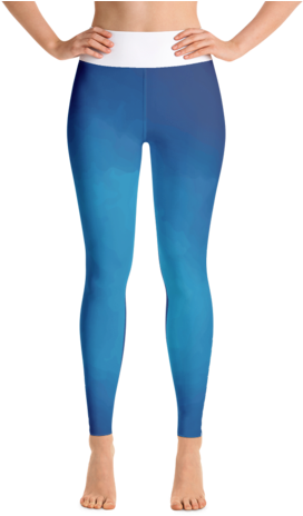 Ocean Waves - Yoga Leggings - Altinofashion Altino Earth Girl Yoga Pants - #4af09a (480x480), Png Download