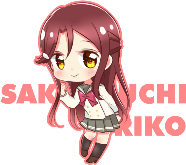 Love Live Chibi Png - Love Live Riko Chibi (800x800), Png Download