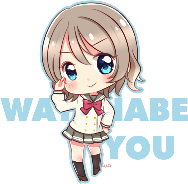 Lovelive Watanabe You Version - Love Live Sunshine Chibi (800x828), Png Download