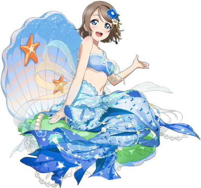 Default Tumblr Static - Love Live Mermaid Png (500x500), Png Download