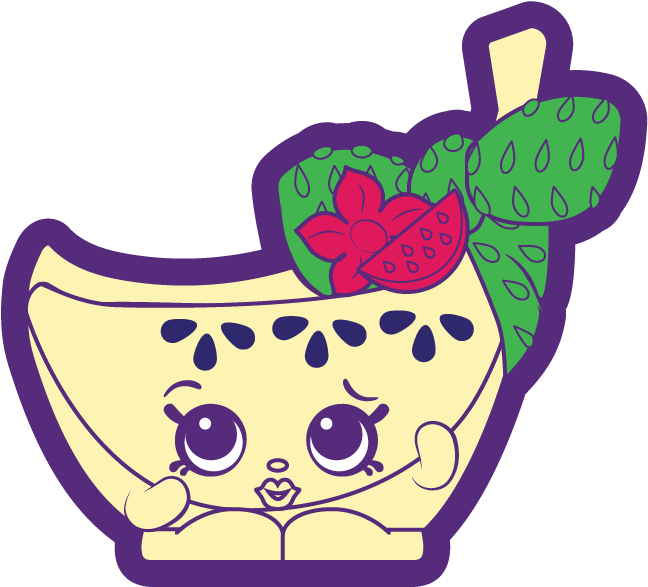 Bianca Banana - Bianca Banana Shopkin (834x834), Png Download
