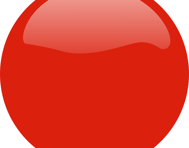 Red Button Badge Circle Gloss - Circle (640x500), Png Download