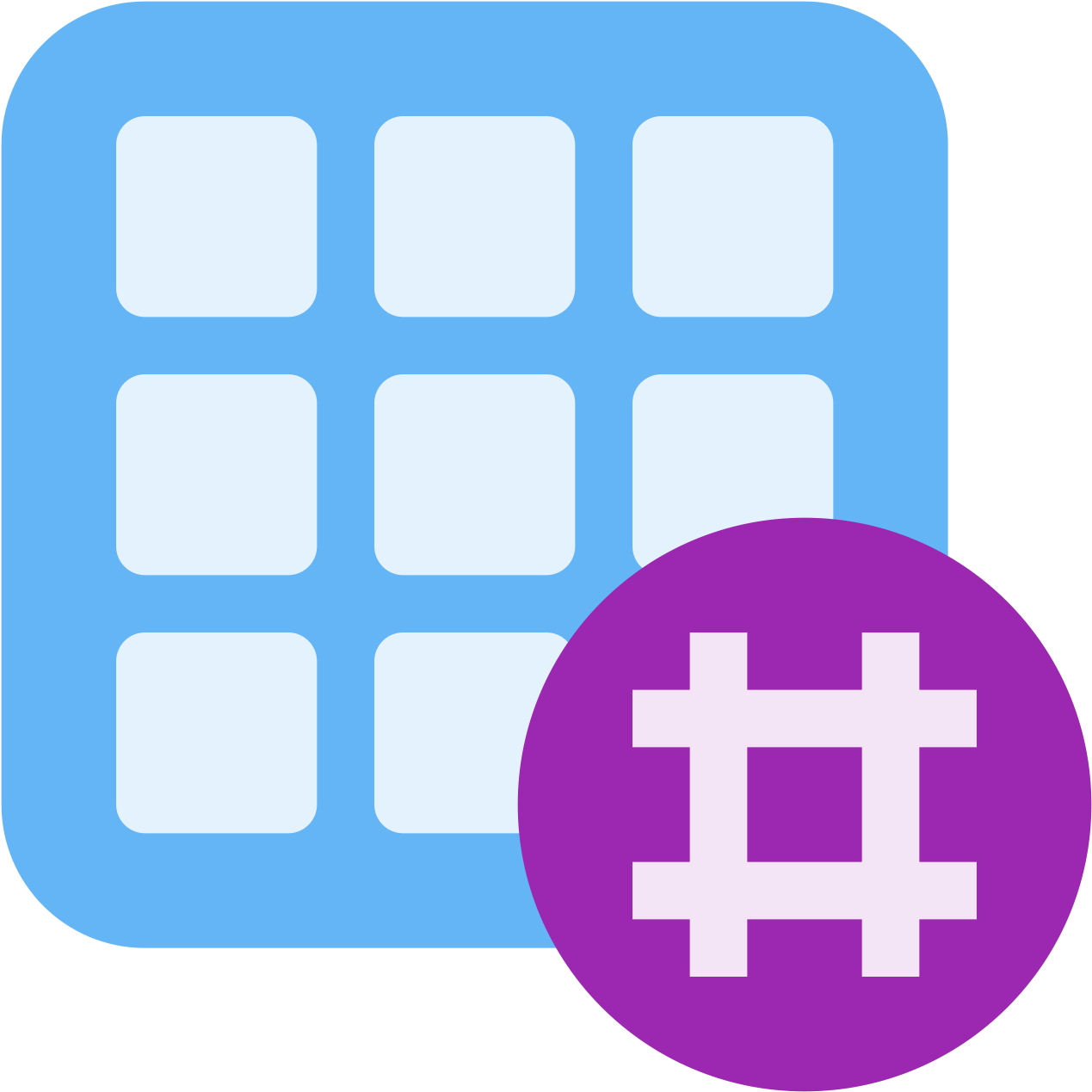 Hashtag Activity Grid Icon - Hashtag (1600x1600), Png Download