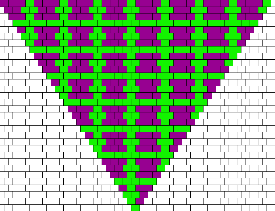 Grid Kandana Bead Pattern - Brickwork (877x672), Png Download
