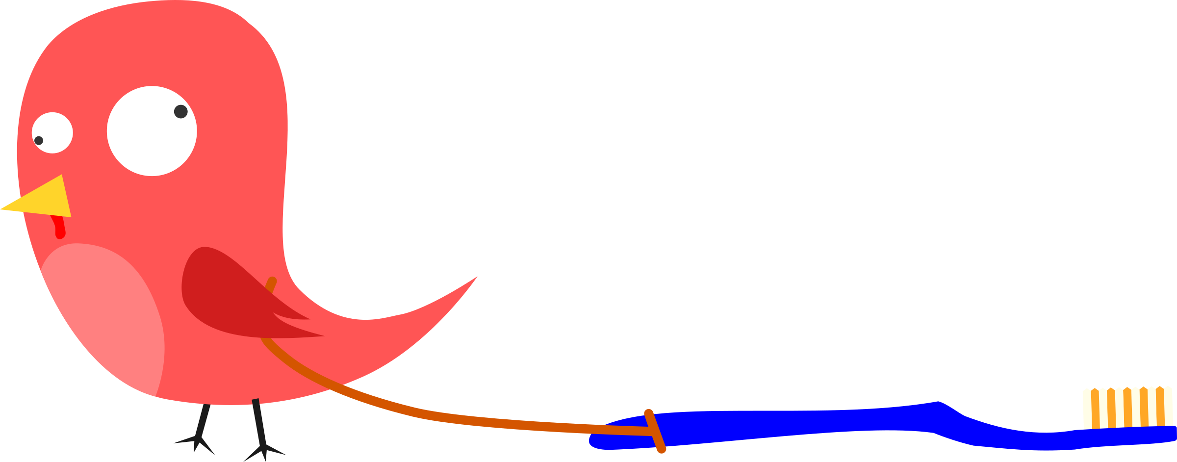 This Free Icons Png Design Of Un Pequeño Pajaro Loco (2400x942), Png Download