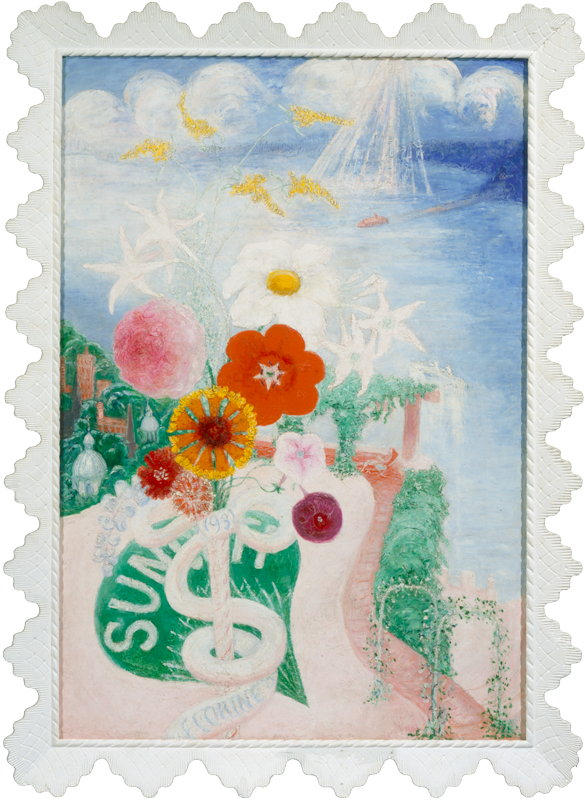 Colorful Image Of Flowers And A Sky - Stettheimer Florine (585x800), Png Download