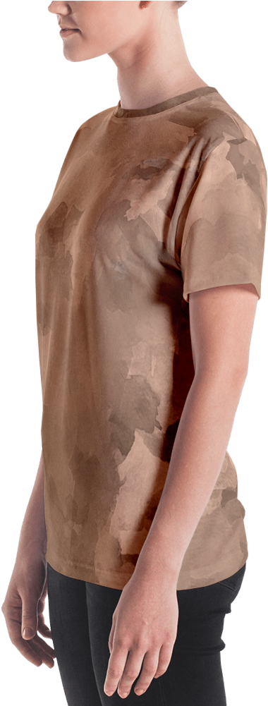 Umber Watercolor Women's T Shirt T Shirt Zazuze - T-shirt (1000x1000), Png Download