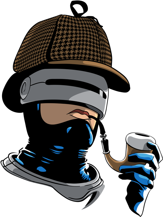 Sherlock Holmes And The Robocop Case - Sherlock Holmes Robot (600x800), Png Download