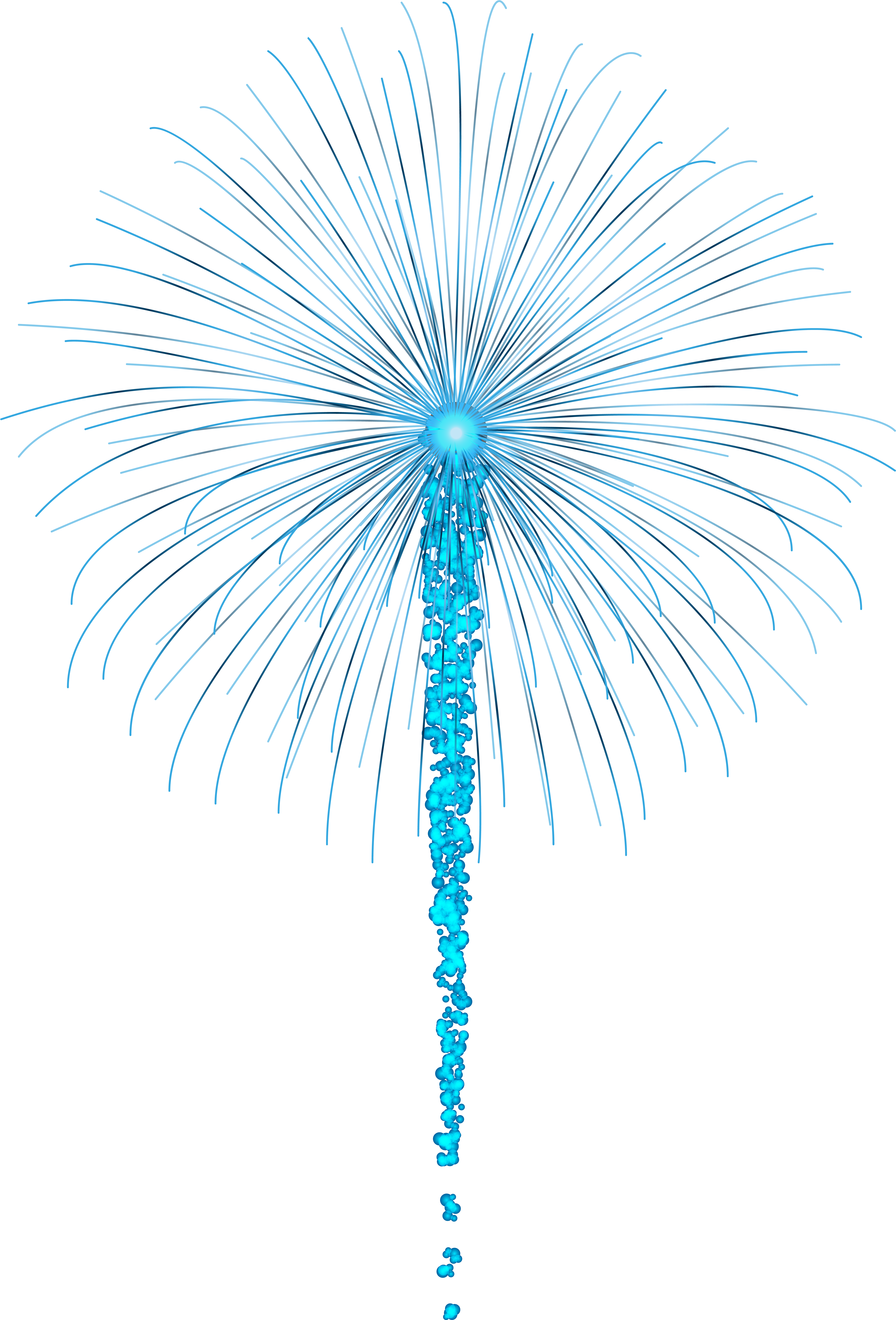 Blue Fireworks Png Jpg Royalty Free - Portable Network Graphics (5428x8000), Png Download