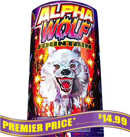 Alpha Wolf Fountain - Illustration (500x500), Png Download