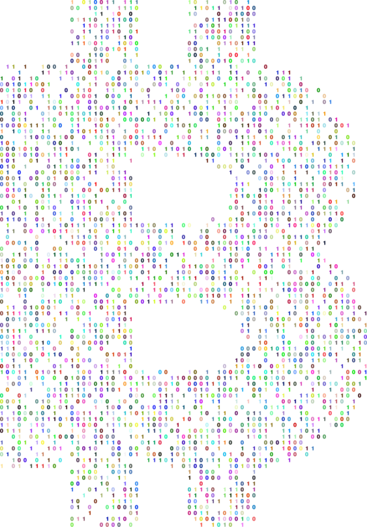 Bitcoin Vitruvian Man Digital Currency Cryptocurrency - Hearts (523x750), Png Download