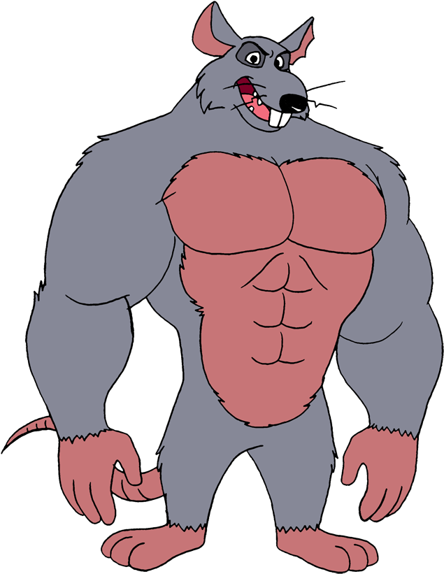 Rat Clipart Muscular - Penguins Of Madagascar Rat King (662x850), Png Download