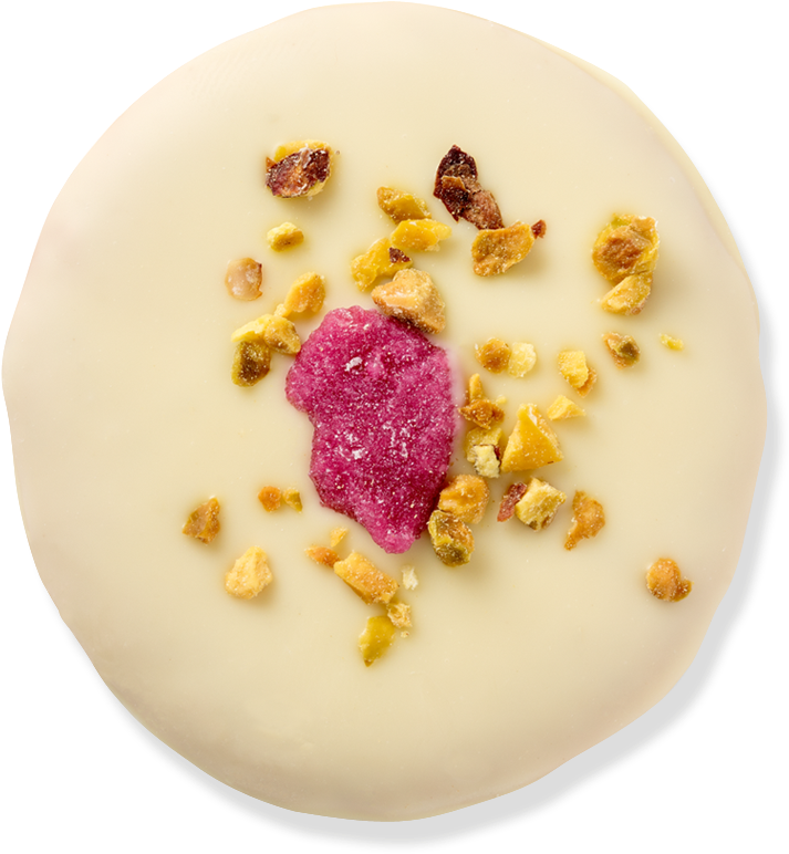 Rose Petal, Cardamon & Nibbed Pistachio - Pączki (1000x1000), Png Download