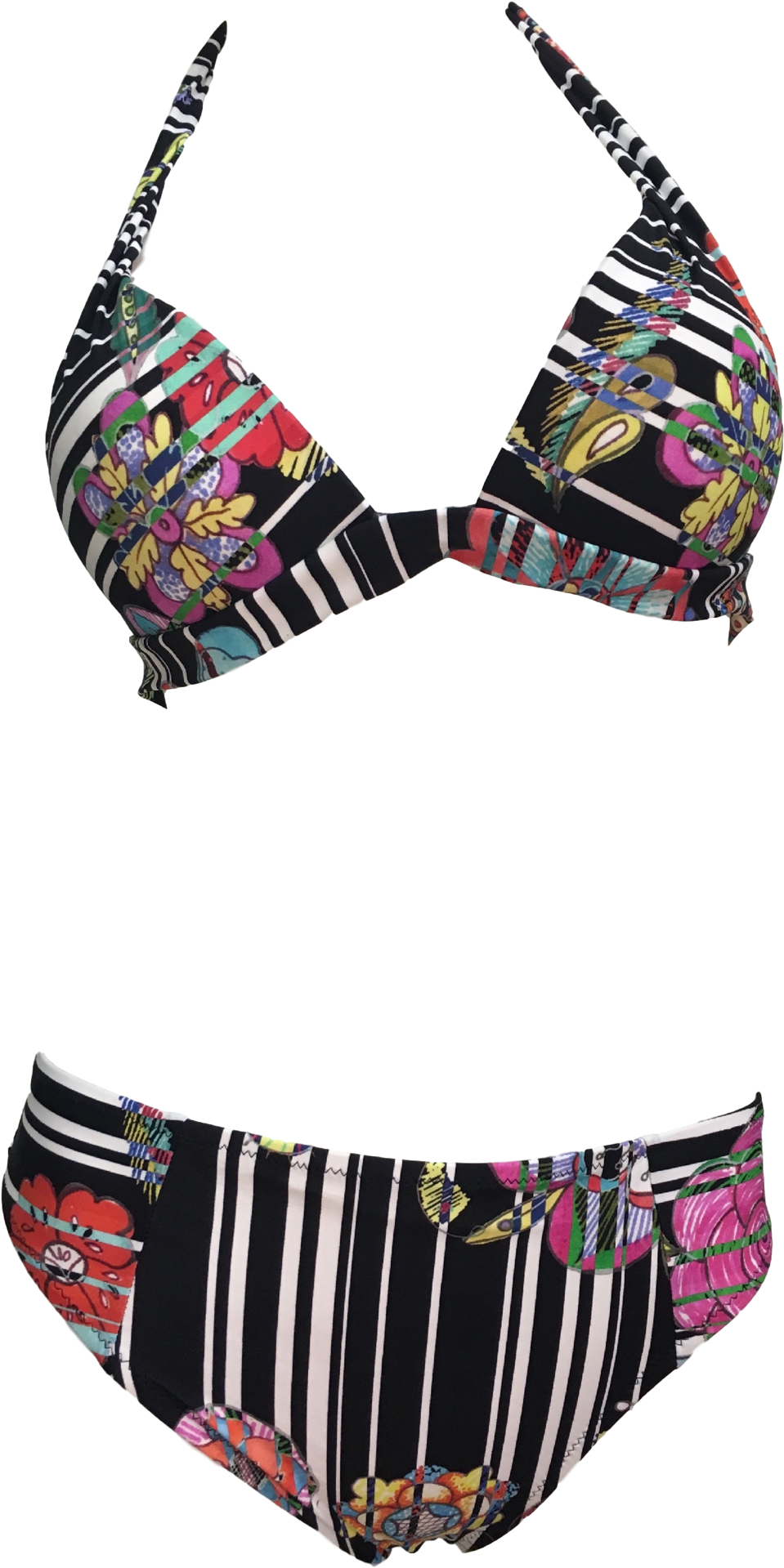 Gottex Floral Halter Bikini Set - Bikini (1112x2048), Png Download