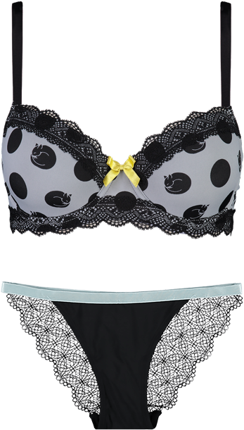 Edition Cat Print Bikini Brief Set Sett29 3000catprintbikinibrief - Bikini (800x741), Png Download