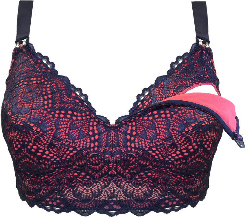 Bra Coral Bikini Brief Set Seta08 2109bikinibrief - Maternity Bras Png (1200x1110), Png Download