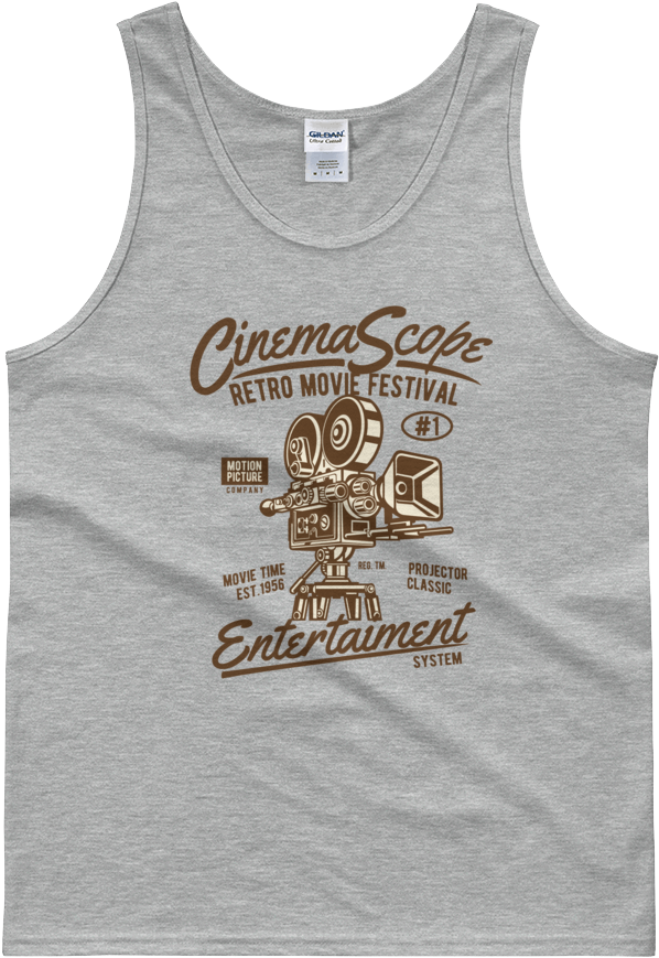 Cinema Scope - Tank Top - Sleeveless Shirt (1000x1000), Png Download