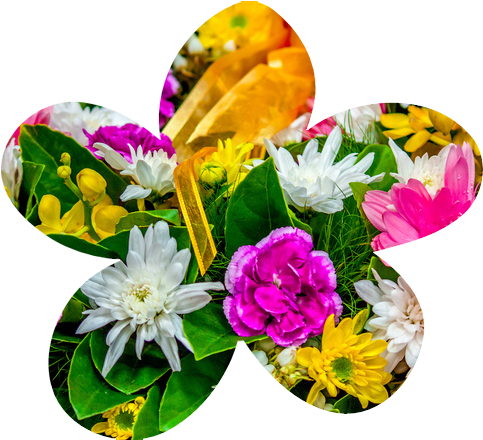 Custom-bouquet - Flower Bouquet (489x439), Png Download
